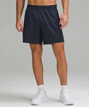 Short Lululemon Pace Breaker Linerless 7" Hombre Azul Marino Chile | 325JOHRWS