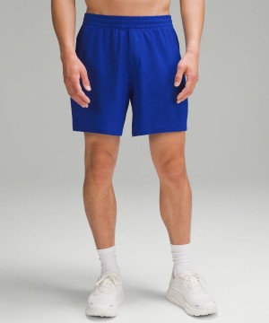 Short Lululemon Pace Breaker Linerless 7" Hombre Azules Oscuro Chile | 784MOWAHD