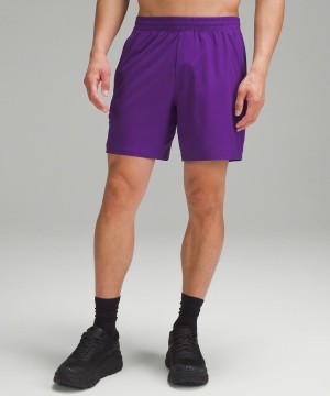 Short Lululemon Pace Breaker Linerless 7" Hombre Moradas Chile | 357NMCABD