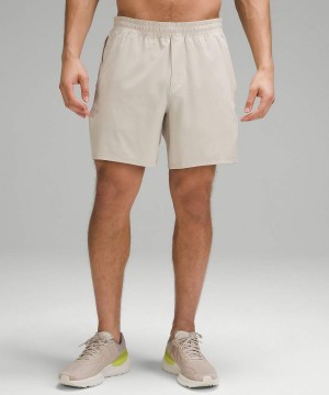 Short Lululemon Pace Breaker Linerless 7" Hombre Beige Chile | 109FMHVBS