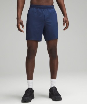 Short Lululemon Pace Breaker Linerless 7" Hombre Azul Marino Chile | 923LKTMWV