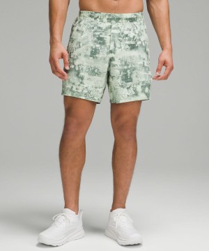 Short Lululemon Pace Breaker Linerless 7" Hombre Verde Multicolor Chile | 165SRLXFE
