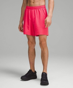 Short Lululemon Pace Breaker Linerless 7" Estampadas Hombre Rojas Chile | 641GMNKWI