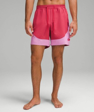 Short Lululemon Pace Breaker Linerless Agua 7" Hombre Rosas Moradas Rojas Chile | 491XANRHC