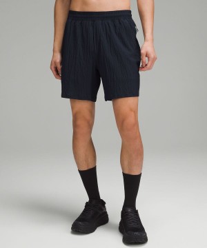 Short Lululemon Pace Breaker Linerless Utility 7" Hombre Azul Marino Chile | 547WYZVHU