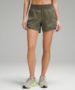 Short Lululemon Pista That High-Rise Forro 5" Mujer Verde Chile | 241OTZCKB
