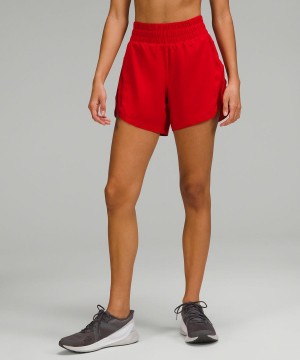 Short Lululemon Pista That High-Rise Forro 5" Mujer Rojas Oscuro Chile | 578AIOYDX