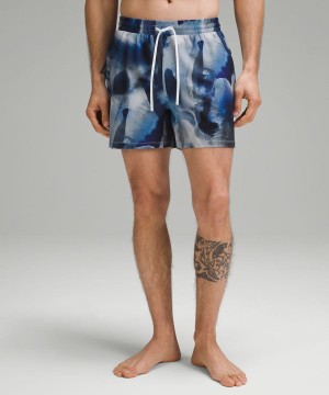 Short Lululemon Pool 5" Linerless Hombre Azul Marino Multicolor Chile | 754VUMGWX