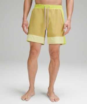 Short Lululemon Pool 7" Paneled Hombre Doradas Chile | 253XOALIS