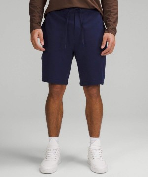 Short Lululemon Relaxed French Terry 9" Hombre Azul Marino Chile | 395RNWZCG