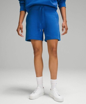 Short Lululemon Scuba High-Rise 5" Mujer Azules Chile | 569UADBTP
