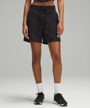 Short Lululemon Scuba High-Rise 5" Mujer Negras Chile | 763BCNFML
