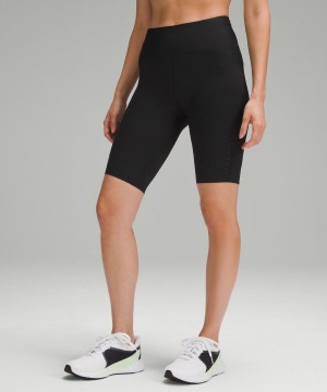 Short Lululemon SenseKnit Correr High-Rise 10" Mujer Negras Chile | 298SDAPZU
