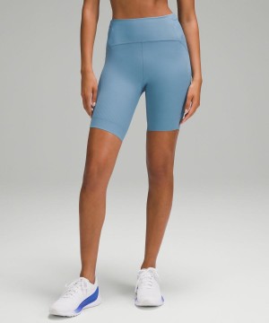 Short Lululemon SenseKnit Correr High-Rise 8" Mujer Azules Chile | 430SDGCZJ