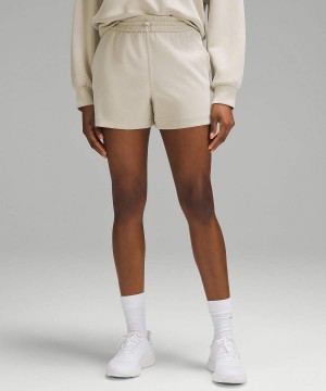 Short Lululemon Softstreme High-Rise 4" Mujer Beige Chile | 675AKXZNM