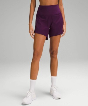 Short Lululemon Speed Up High-Rise Forro 6" Mujer Moradas Chile | 479KXNVZE