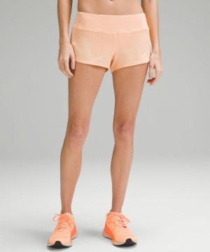 Short Lululemon Speed Up Low-Rise Forro 2.5" Mujer Naranjas Rosas Chile | 086TCAPWL