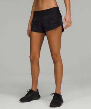 Short Lululemon Speed Up Low-Rise Forro 2.5" Mujer Camuflaje Negras Multicolor Negras Chile | 108PHWFGJ