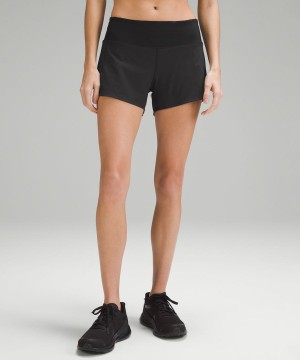 Short Lululemon Speed Up Mid-Rise Forro 4" Mujer Negras Chile | 253GCSPKL