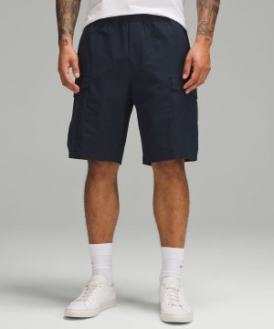 Short Lululemon Stretch Algodon VersaTwill Cargo Pocket 10" Hombre Azul Marino Chile | 621SVEUKM