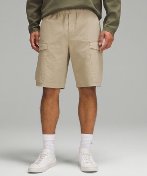 Short Lululemon Stretch Algodon VersaTwill Cargo Pocket 10" Hombre Kaki Chile | 685MFRGUL