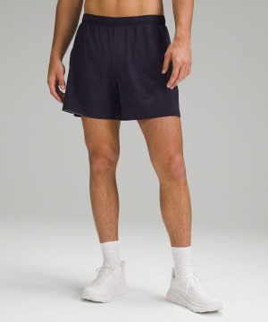Short Lululemon Surge Forro 6" Hombre Azul Marino Multicolor Chile | 127HCJSAN