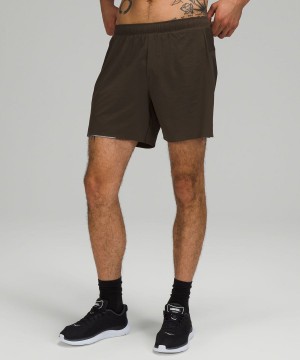 Short Lululemon Surge Forro 6" Hombre Verde Oliva Oscuro Chile | 437XRPBUW