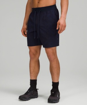 Short Lululemon T.H.E. Linerless 7" Hombre Azul Marino Multicolor Chile | 681XPIMNT