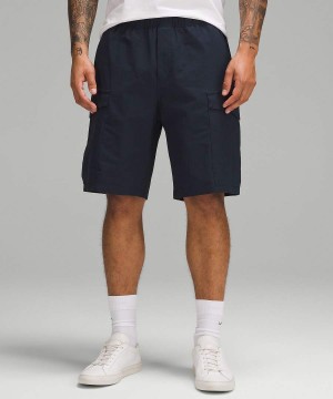 Short Lululemon VersaTwill Cargo Pocket 10" Hombre Azul Marino Chile | 145BSIMOG