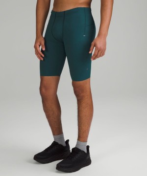 Short Lululemon Vital Drive Entrenamiento Half 10" Hombre Verde Chile | 832THRGZU