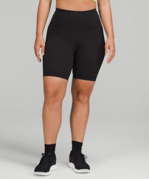 Short Lululemon Wunder Train Contour Fit High-Rise 8" Mujer Negras Chile | 237RGXOYE