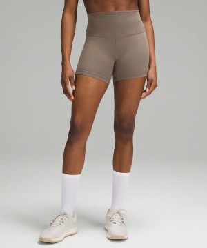 Short Lululemon Wunder Train High-Rise 4" Mujer Gris Chile | 597MICYZO