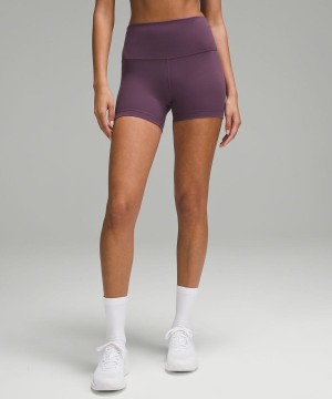Short Lululemon Wunder Train High-Rise 4" Mujer Moradas Chile | 560YEBVDU