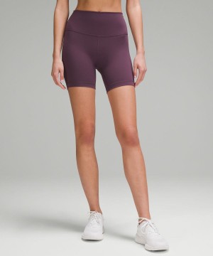 Short Lululemon Wunder Train High-Rise 6" Mujer Moradas Chile | 876KHVEGZ