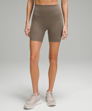 Short Lululemon Wunder Train High-Rise 6" Mujer Gris Chile | 690JBILXF