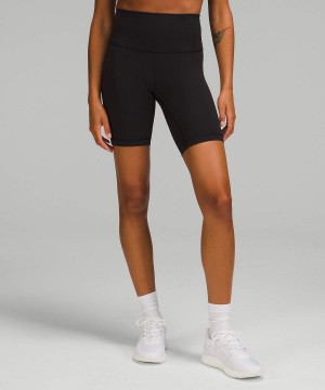Short Lululemon Wunder Train High-Rise 8" Mujer Negras Chile | 310GSTDAF