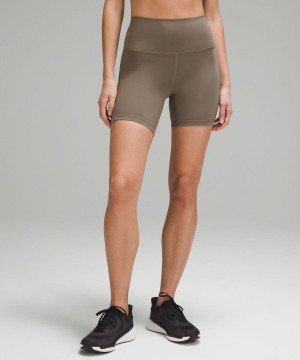 Short Lululemon Wunder Train High-Rise with Pockets 6" Mujer Gris Chile | 831JIWVTX
