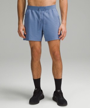 Short Lululemon Zeroed In Linerless 5" Hombre Azules Chile | 430LWETPD