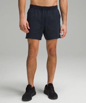 Short Lululemon Zeroed In Linerless 5" Hombre Azul Marino Chile | 978XKVONG