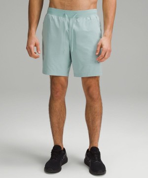 Short Lululemon Zeroed In Linerless 7" Hombre Azules Claro Chile | 937EXTGJU