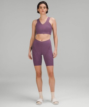 Short Lululemon lab Embossed Nulu 8" Yoga Mujer Multicolor Chile | 762BDLGYX
