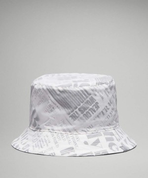 Sombreros Lululemon Both Ways Reversible Manifesto Print Bucket Hombre Beige Rojas Chile | 164EGZMXI