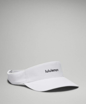 Sombreros Lululemon Removable Sweatband All-Deporte Visor Wordmark Hombre Blancas Negras Chile | 609SOLXTP