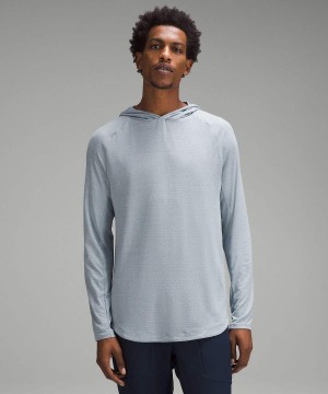 Sudadera con Capucha Lululemon Drysense Hombre Azules Chile | 081GCQHUP