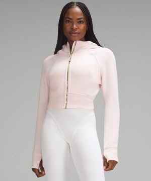 Sudadera con Capucha Lululemon Scuba Full-Zip Cropped Mujer Rojas Claro Doradas Chile | 207REVPYG