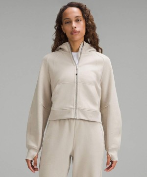Sudadera con Capucha Lululemon Scuba Oversized Full-Zip Mujer Beige Chile | 243JFSZUK