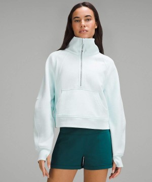 Sudaderas Lululemon Scuba Oversized Funnel-Neck Half Zip Mujer Azules Chile | 251SPQEAM