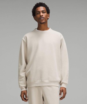 Sudaderas Lululemon Steady State Crew Hombre Beige Chile | 395YANEPT