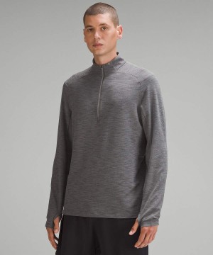 Sudaderas Lululemon Surge Warm Half Zip Hombre Gris Chile | 570AFMIOX