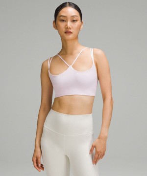 Sujetador Deportivo Lululemon Acanalado Nulu Tiras Yoga Bra Light Support, A/B Cup Mujer Rosas Chile | 618JCKGNX